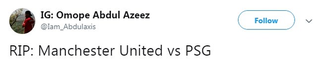 Fans don't expect much as Manchester United are drawn against star-studded PSG