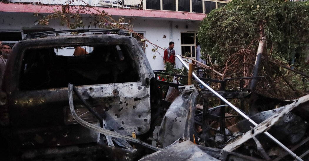 U.S. Conducts Drone Strike in Kabul and Winds Down Airlift as Deadline Nears