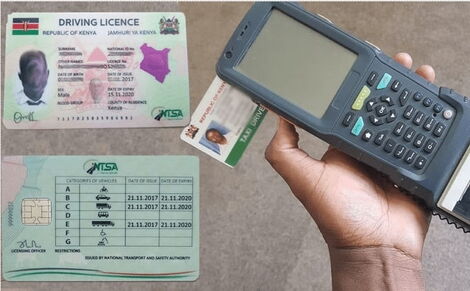 New Kenyan smart driving license.