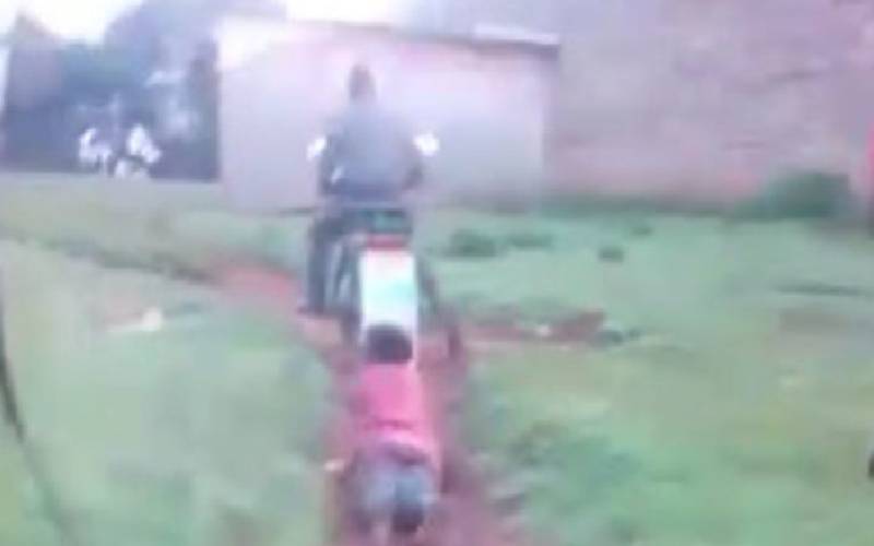 Police now deny tying, dragging Nakuru woman on motorbike