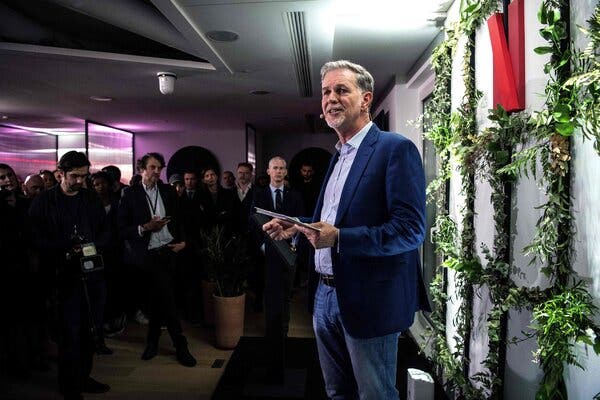 Reed Hastings, Netflix’s chairman and co-chief executive, has donated $3 million to oppose Gov. Gavin Newsom’s recall.
