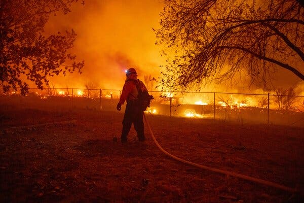 When officials say a fire is 100 percent contained, that doesn’t mean it has been extinguished. It means only that firefighters have it fully surrounded by a perimeter.