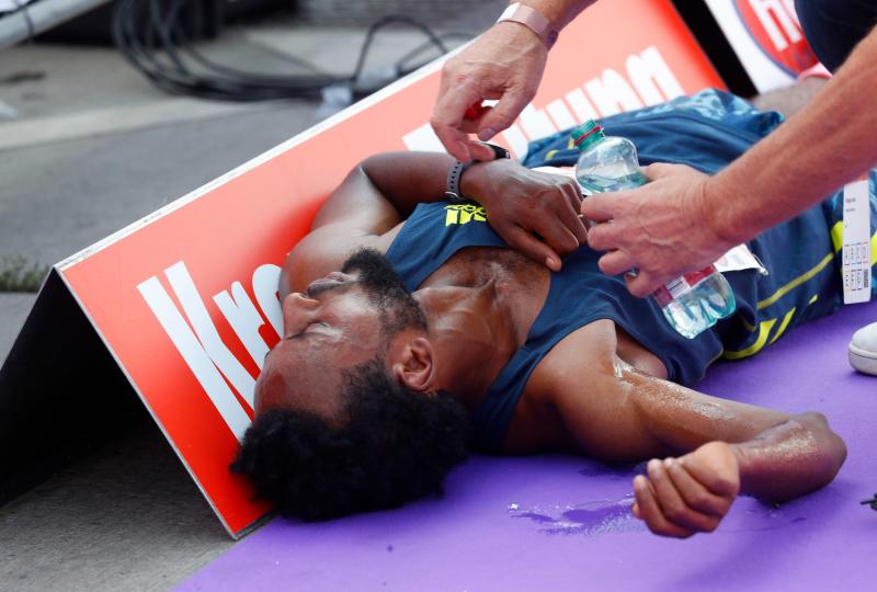 Vienna marathon winner disqualified after shoe soles break rules : The standard Sports