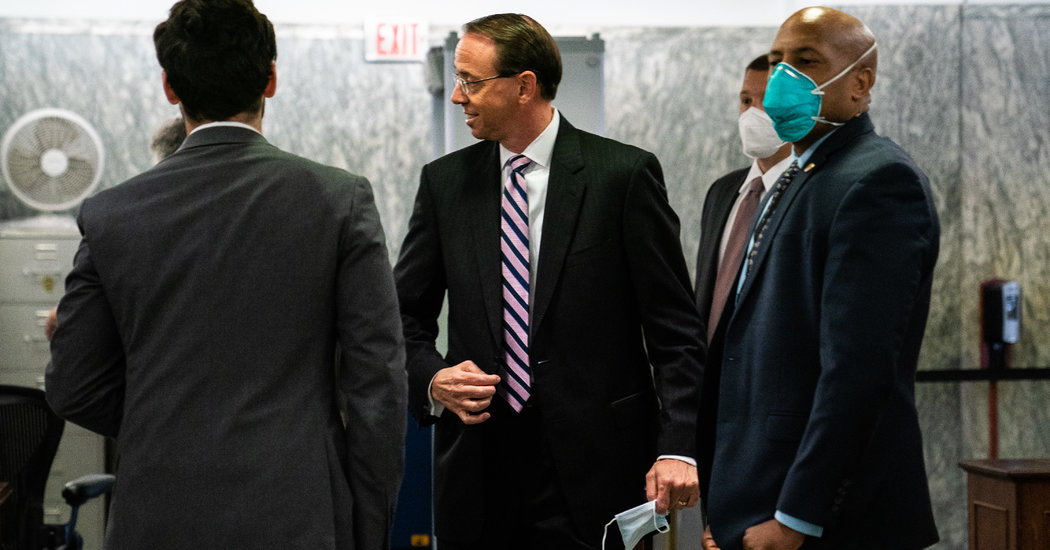 Rod Rosenstein, Key Figure in Russia Inquiry, Defends Mueller Appointment