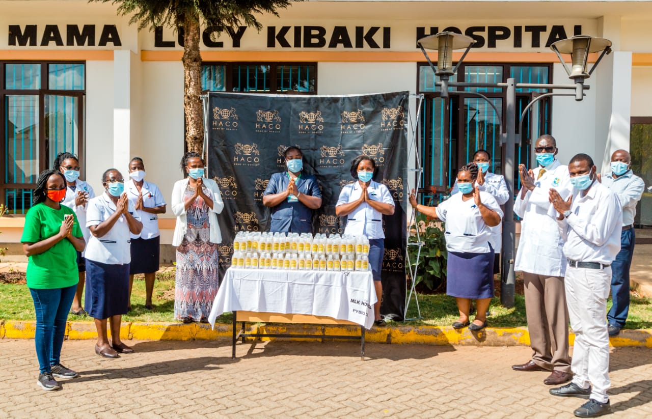 Haco Industries donates over 500 Sanitizers to Mama Lucy Hospital