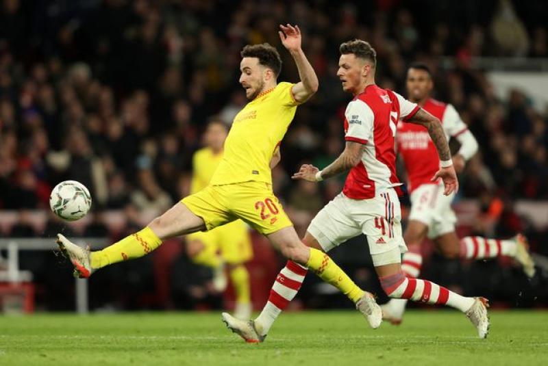 Jota at the double as Liverpool beat Arsenal to reach League Cup final : The standard Sports