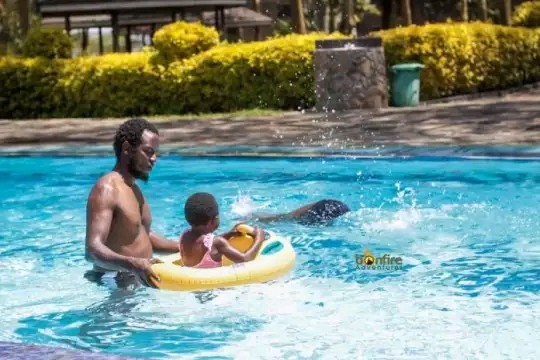 Churchill Show comedian Professor Hamo and kids photo Churchill Show comedian Professor Hamo and kids photo