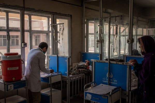 The malnutrition ward at a children’s hospital in Kabul, Afghanistan, last year.