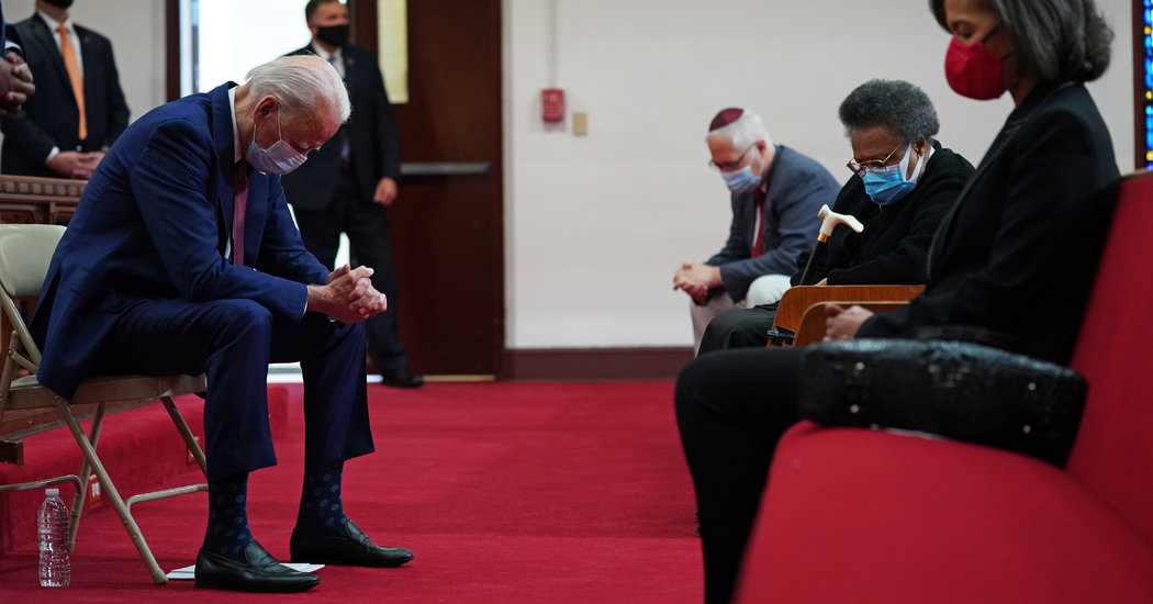 Joe Biden Listens to Anguish at a Black Church in Wilmington