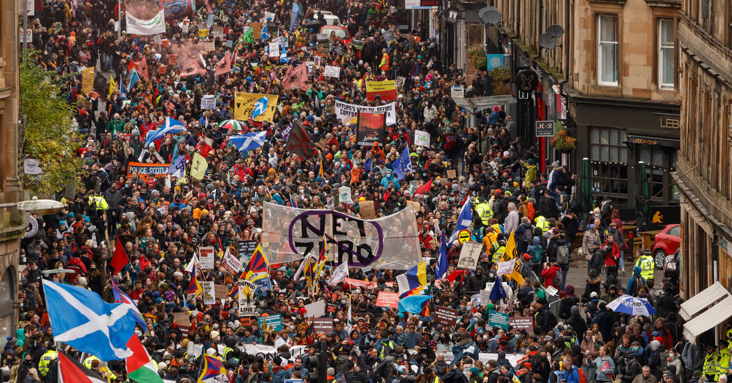 COP26 Protesters Back an Array of Causes, Connected by Climate Change