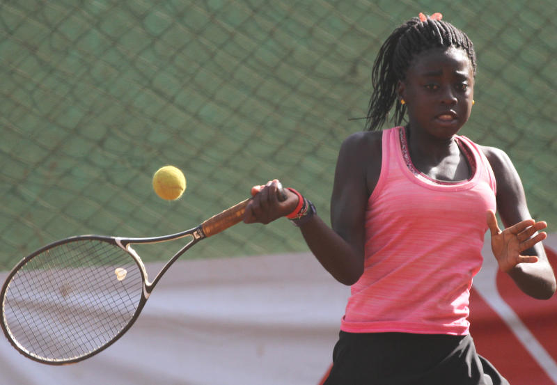 Okutoyi wins round two of the Girls Singles : The standard Sports