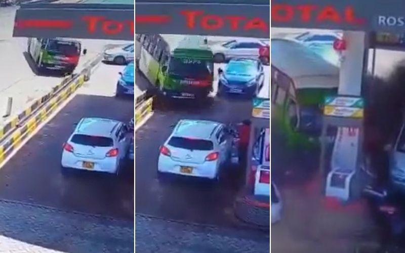 Matatu rams into Total petrol station, kills attendant, injures another