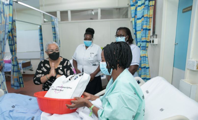 PHOTOS – First Lady Margaret Kenyatta Visits Recipients of Free Fistula Surgeries