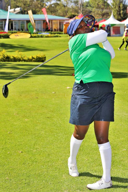Home golfer Nancy Kariuki shines at Lady captain tournament : The standard Sports