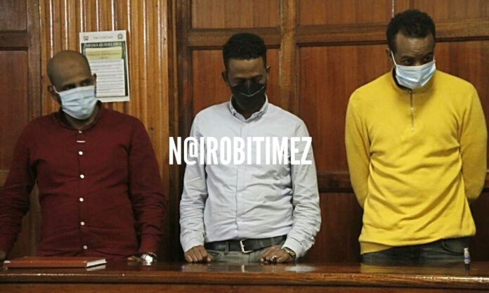 PILOT AND TWO OTHERS CHARGED WITH ILLEGAL POSSESSION OF HANDCUFFS AND FALSELY OBTAINING SH1.6 MILLION.