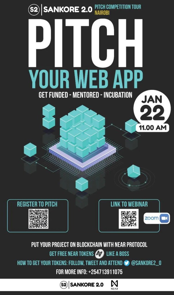 Startups in the blockchain and crypto space are invited to apply for the Sankore Pitch Competition Tour in Nairobi this January.