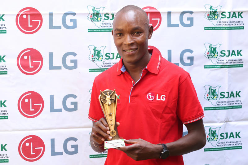 Marathoner Chebet wins SJAK Sports Personality for the Month of April : The standard Sports