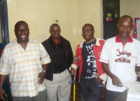 Friends Kiarie, Shem, McCrutch and Jomo