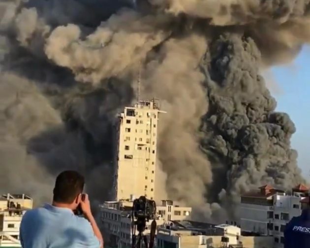 Israeli air strike flattens Gaza building hosting AP, Al Jazeera » Capital News