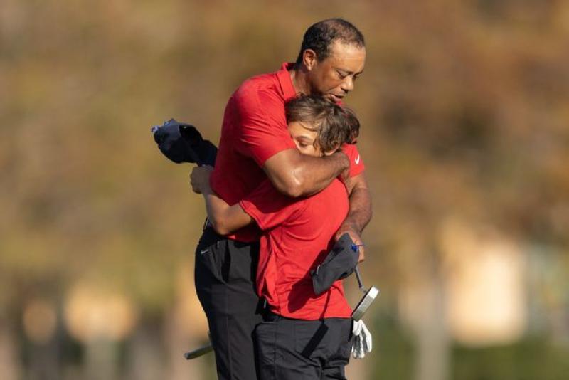 Heartwarming pictures of Tiger Woods and his son Charlie playing golf : The standard Sports