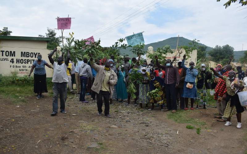 Suba North locals protest change of hospital into Covid-19 isolation centre: The Standard