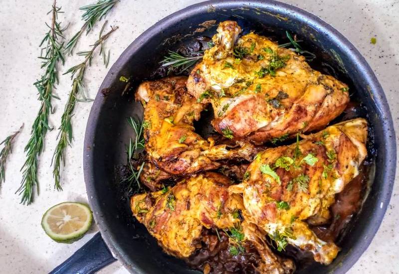 #EasyRecipe: Coconut glazed pan chicken