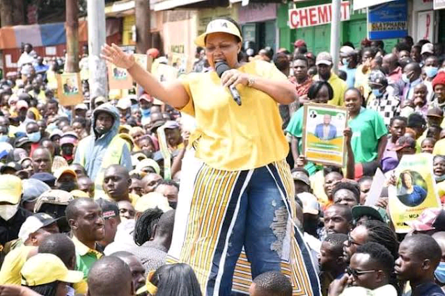 Senator Millicent Omanga undersiege over TIFA polls. Senator Millicent Omanga undersiege over TIFA polls.