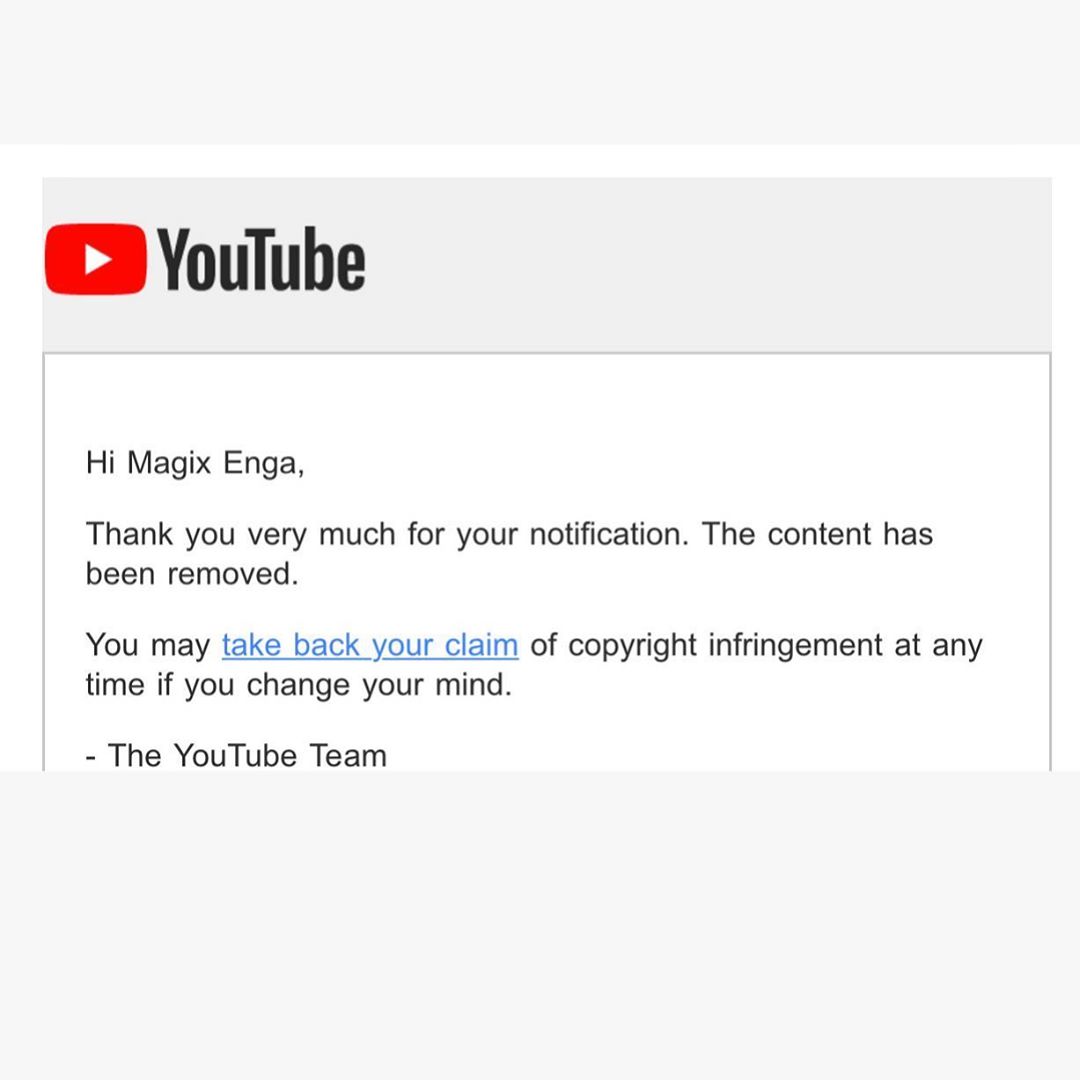 Magix Enga copyright complaint against Tekashi