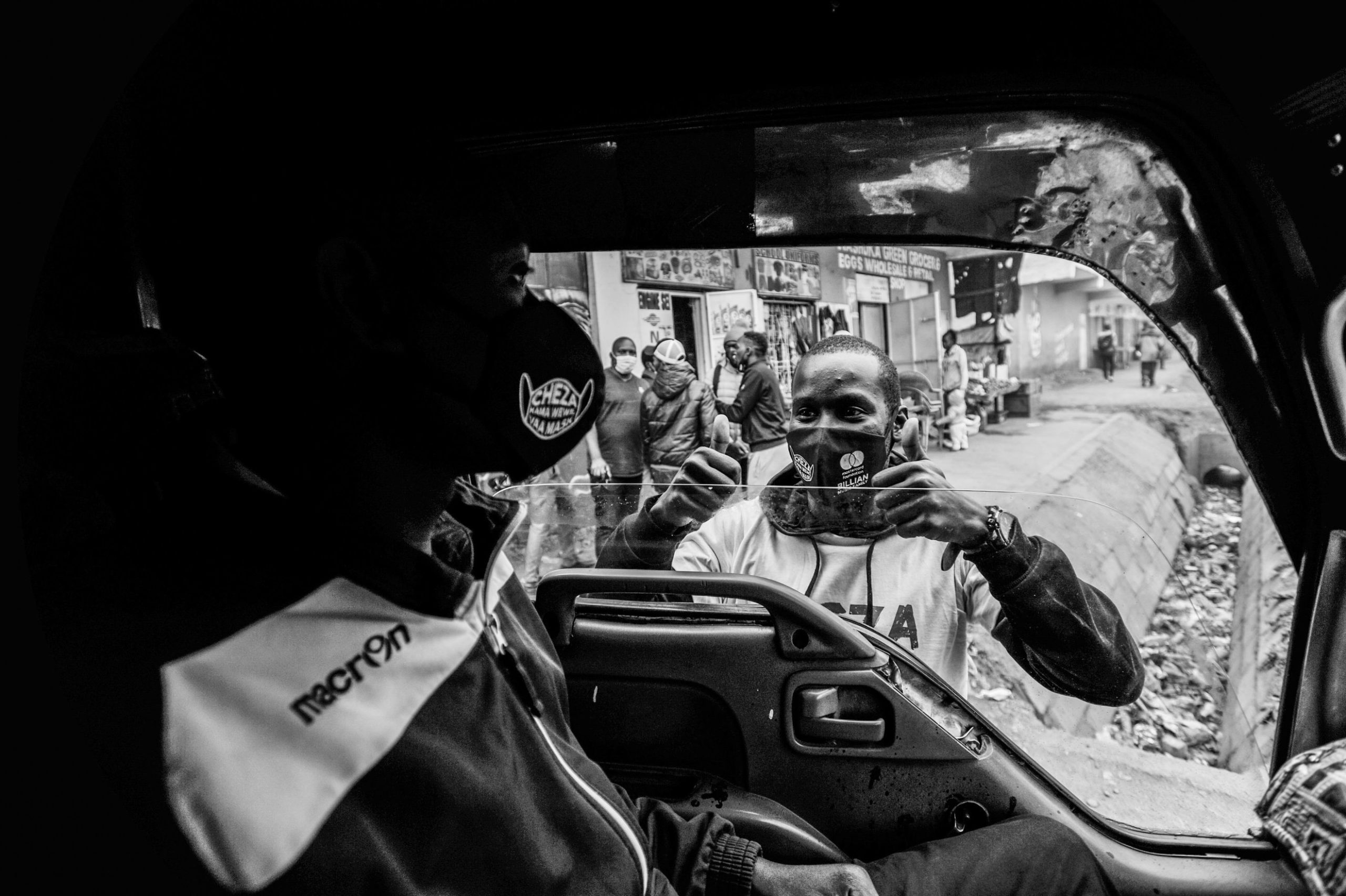 The Matatu Raid project by The Billian Music Family & Mastercard Foundation Distributing Masks to Mathare Residents