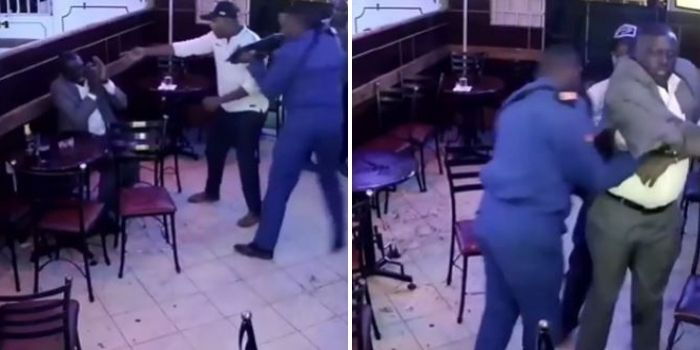 CCTV Footage Emerges of Kasarani Shooting Involving Police Boss, His Junior