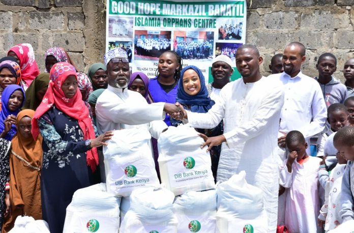 DIB Bank Kenya donates food to vulnerable family
