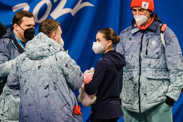 Kamila Valieva continued her preparations on Sunday for the women’s short program.