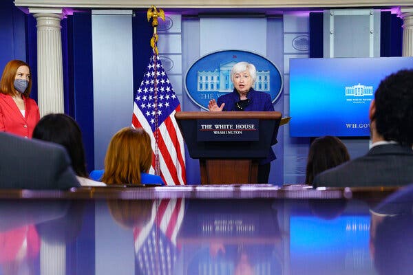 Ms. Yellen said on Friday that the labor force faces a “long haul” to recovering from the job losses caused by the pandemic.