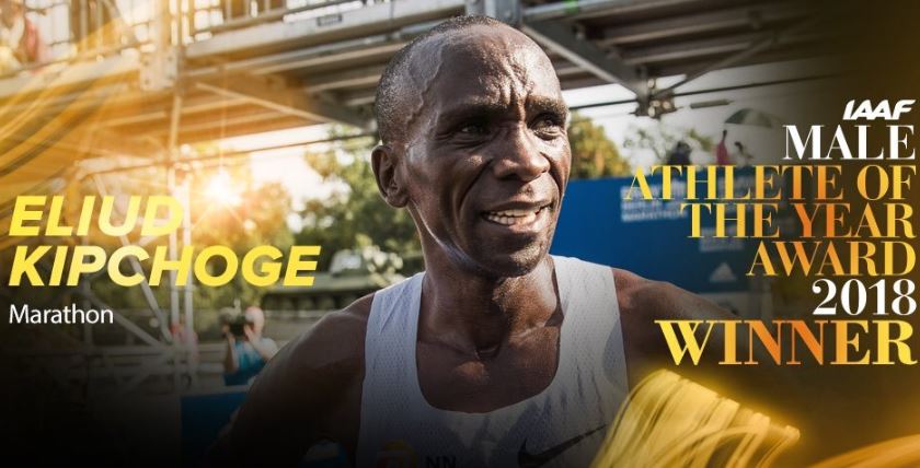 Eliud Kipchoge Crowned 2018 Male Athlete of the Year