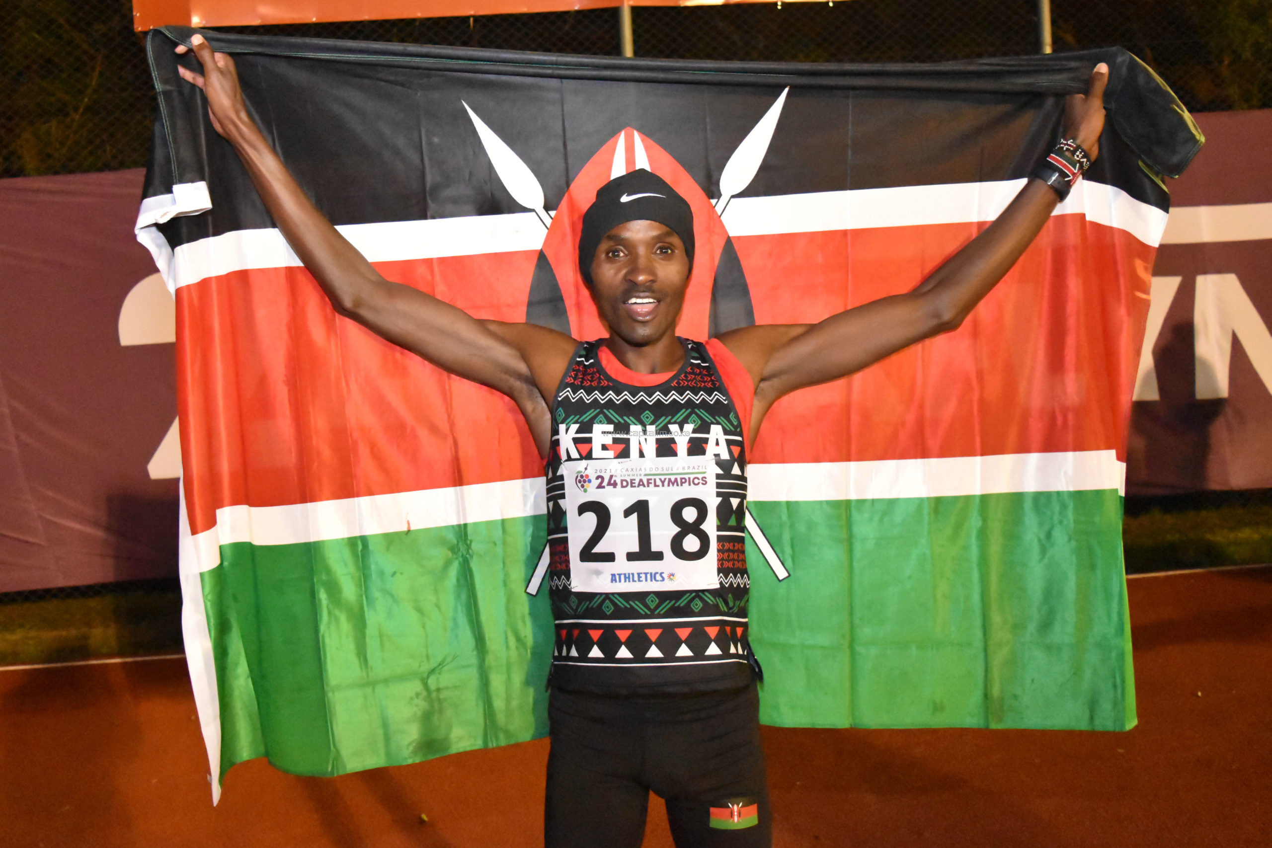 Team Captain Wandia leads by example to retain steeplechase title in Deaflympics