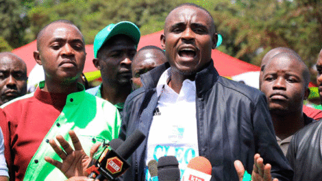 Senator Cleophas Malala shows proof of his academic qualifications