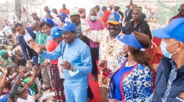 Raila's Rally interrupted as VIPs fight on Podium-Ugly faction wars