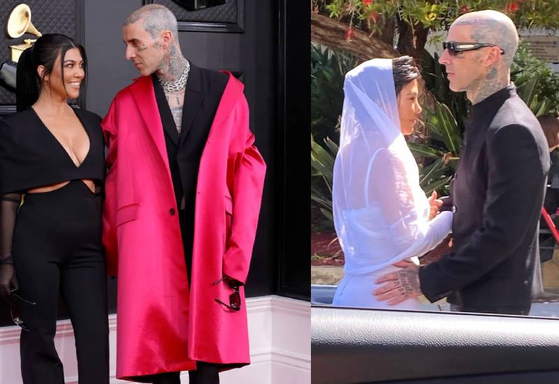 Travis Barker and Kourtney Kardashian officially tie the knot