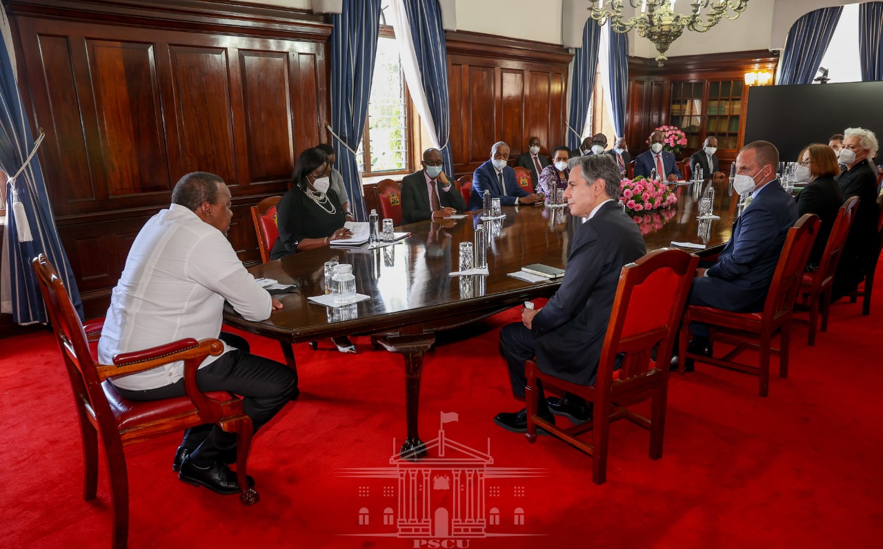 Kenyatta meets US Secretary of State Blinken on Africa tour » Capital News