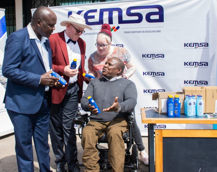 KEMSA, NCPWD Flag Off Ksh54M Sunscreen Agents For Persons Living With Albinism