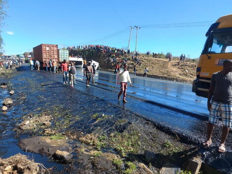 KENHA Issues Traffic Advisory After Oil Tanker Accident