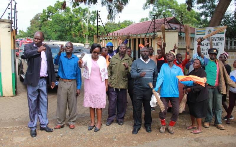 Governor Cyprian Awiti goes missing as county workers down tools