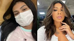 Brazilian artist Viviane de Queiroz popularly known as Pocah admitted in hospital for resisting farts overnight photo