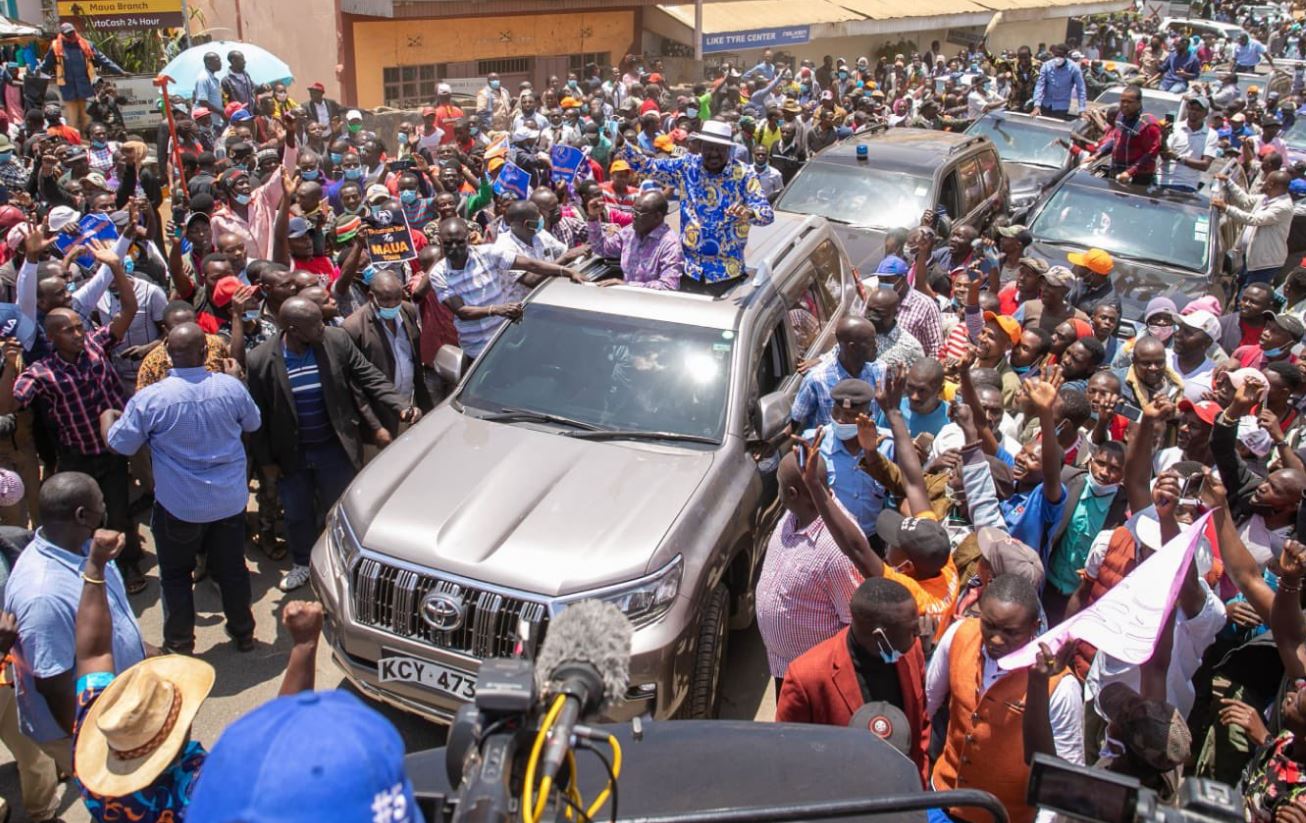 Raila Greeted With ‘Ruto’ Chants in Meru