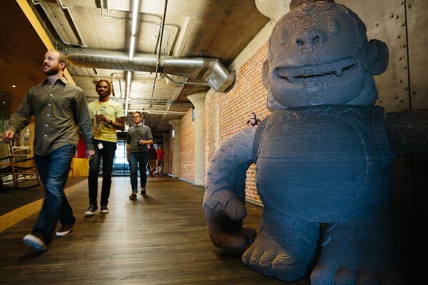 At the Mailchimp offices in 2016. The company is best known for its email marketing platform.