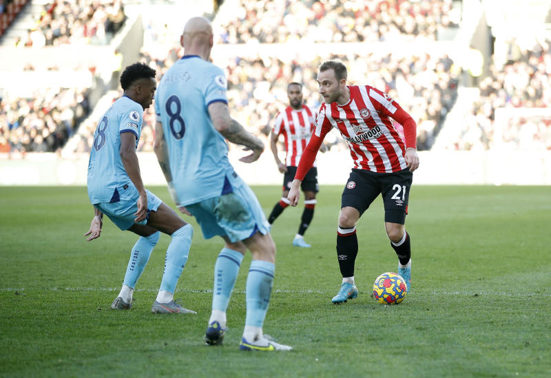 Newcastle win at Brentford on Eriksen's return : The standard Sports