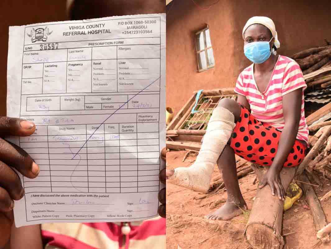 No justice for Kakamega woman whose leg was broken over face mask