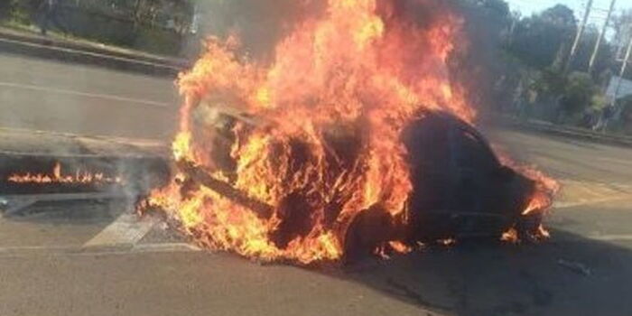 MP's Car Bursts Into Flames