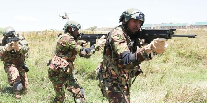 KDF Track Armed Rogue Military Officer