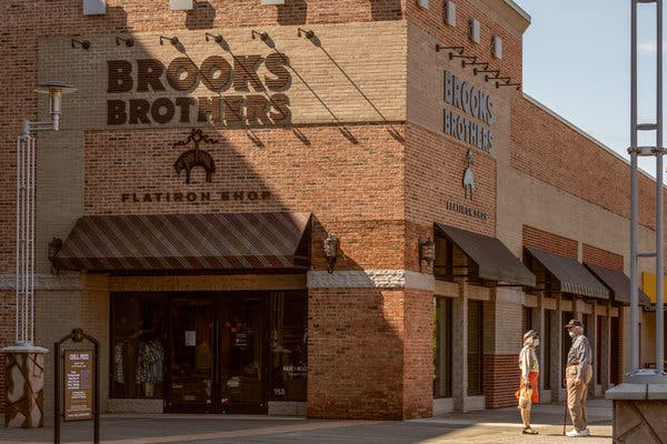 A Brooks Brothers store in Durham, N.C. The company said Wednesday that it had secured additional financing while it pursued a buyer.